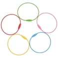 thumbnail image 1 of 20 Pcs Stainless Steel Wire Keychains Aircraft Cable Key Ring Loops Travel Parts, 1 of 9