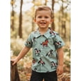 thumbnail image 5 of BemeyourBBs Toddler Baby Boys Western Cowboy Outfits Shirts Short Sleeve Horse/Boots Print Button Down Shirts Cute Summer Shirt Tops Clothes, 5 of 9