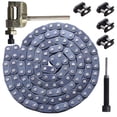 thumbnail image 1 of CNCMOTOK T8F Cadena de transmisión 116 eslabones + interruptor de cadena apto para 2 tiempos 43 cc 47 cc 49 cc Chopper Mini bicicletas Coolster Pocket Bike Minimoto Parts 4 Wheeler, 1 of 5