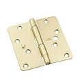 thumbnail image 2 of National Hardware 5006802 4 in. Satin Brass Steel Door Hinge, 3 per Pack - Pack of 5, 2 of 3