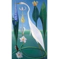 thumbnail image 2 of Joseph Stella 12x18 Black Ornate Wood Framed Double Matted Museum Art Print Titled - The White&nbsp;Heron (1918-20), 2 of 5