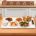 thumbnail image 3 of Fast Heating Food Electric Warming Tray Foldable Food Warmer Plate with Adjustable Temperature Control Keeps Food Hot Constant M 1PC, 3 of 6