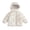 White, variant on Jalioing Toddler Kids Winter Puffer Jacket Solid Color Long Sleeve Zipper Up Hooded Coat Thermal Puffy Jacket 1-10 Years