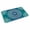 Blue, variant on Teal Blue Boho Door Mat Indoor Outdoor,Retro White Rustic Flower Ethnic Pattern Non Slip Welcome Mat with Rubber Backing,Absorbent Fabric Front Door Mats Entryway Rug for Home Patio Entrance 16"x24"