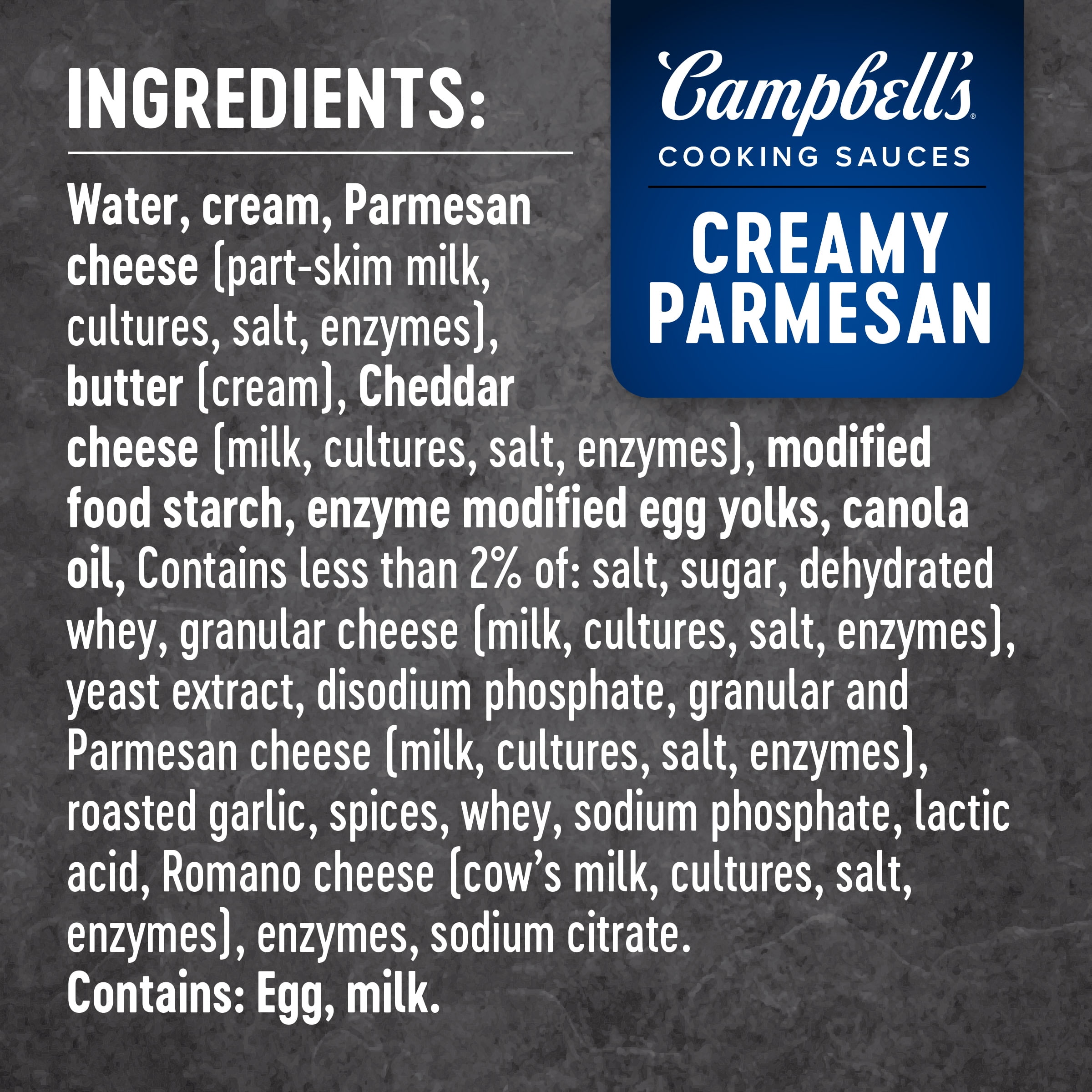 Campbell's Cooking Sauces Creamy Parmesan 11 oz