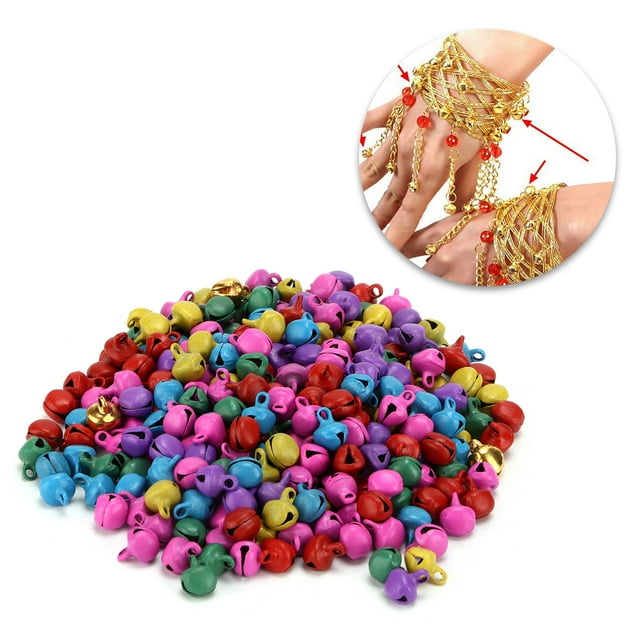 300 UDS Pequeñas Cascabeles de Hierro Diy Mini Campanas para Artesanía Joyería Decoración Festival CumelArimos