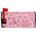 thumbnail image 2 of Magnetic Mailbox Covers Pink Roses Decorative Mailwraps Floral Mailbox Post Cover Oversized, 2 of 6
