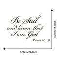 WINOMO Be Still And Know That I Am God Quote Vinyl Wall Decal Sticker
