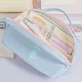 thumbnail image 3 of Hyknon Cute Pencil Cases, Large Capacity Pencil Case Pouch with Multi Compartments, Portable Durable Stationery Bag with Handheld Zipper, Multi-Functional Pen Bag for Office Travel Daily, Purple, 3 of 6