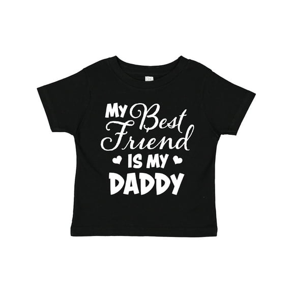 Inktastic My Best Friend is My Daddy with Hearts Boys or Girls Toddler T-Shirt