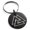 Black, variant on Stainless Steel Norse Valknut Viking Engraved Small Medallion Circle Charm Keychain Keyring