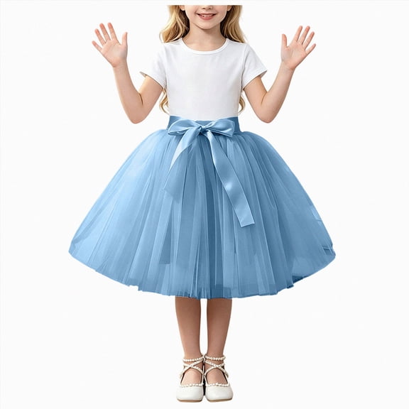mgoYE Toddler Girls Tutu Skirt Layered Tulle Ballet Skirt Princess Dress Up Skirt for Kids