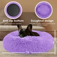 thumbnail image 3 of Secret Scope 20" Cat Dog Bed - Plush Round Pet Bed with Raised Edge for Small Medium Dogs & Cats, Machine Washable (Coffee Brown), 3 of 12