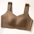 thumbnail image 5 of Plus Wireless Minimizer Bra for Women, Full Coverage Supportive Comfort Bra, Adjustable Wide Shoulder Straps Design | VerBelle,Coffee XL, 5 of 7