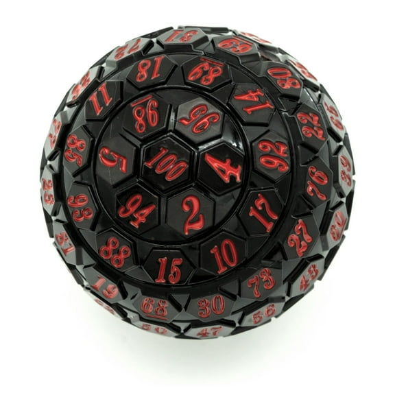 Cusdie 45MM 100 Sided Polyhedral D&D Dice, Single D100 Game Dice for Dungeon and Dragons
