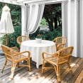thumbnail image 2 of Grey Striped Outdoor Curtains for Patio Waterproof,Windproof Privacy Curtains with Weighted Bottom,Modern White Striped Abstract Art Aesthetics Outside Drapes for Picnic Garage Yard 54"x108" 2 Panel, 2 of 8