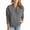 Dark Gray, variant on Women Zip Up Long Sleeve Casual Solid Color Loose Sweatshirts Jackets Outwear with Pockets