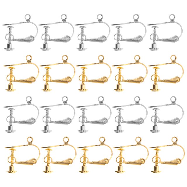 20pcs Clip-on Earring Converters DIY Earring Accessories Clip On Earrings Components
