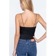 thumbnail image 4 of Crop Cami Satin Knit Top M, 4 of 4