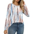 thumbnail image 4 of Fantaslook Women Tunic Tops Casual Long Sleeve Shirts Crew Neck Fall Tops Basic Tees Floral Dressy Blouses, 4 of 9