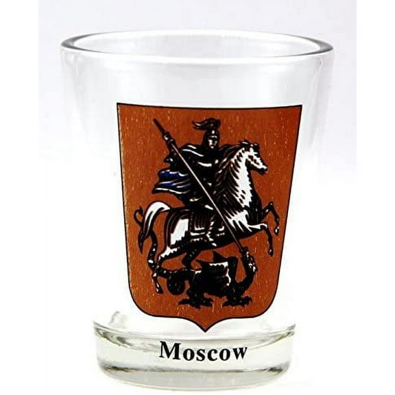 moscow russia coat of arms shot glass