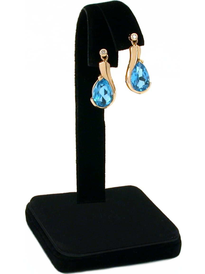 Black Velvet Earring Display Jewlery Showcase Counter