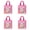 Pink, variant on 4Pcs Shopping Bag Easy to Carry Non-Woven Fabric Bunny Egg Printed Handbag Happy Easter Decoration Home Decor