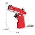 thumbnail image 3 of Banda de goma Mini ráfagas Pistola segura con llavero para niños Fiesta al aire libre Rojo Hugtrwg  Para estrenar, 3 of 3