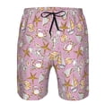 thumbnail image 3 of Salouo Seafood Pattern Swim Trunks for Men,Men's Hawaiian Bathing Suit Swimsuits Quick Dry Swimming Board Shorts Beach Shorts with Pockets-3X-Large, 3 of 6