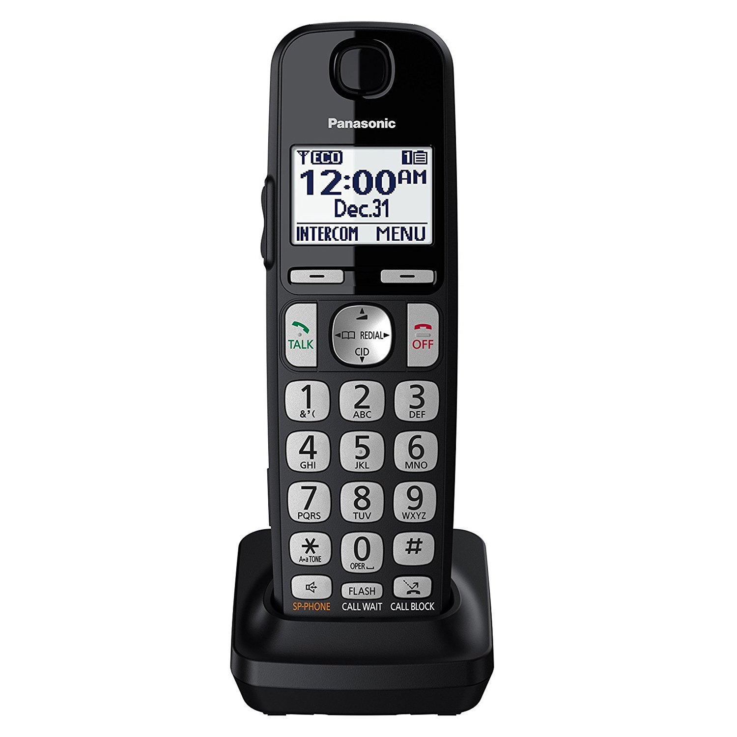 Telephone Landline, Black Panasonic Cordless Handset Home Landline