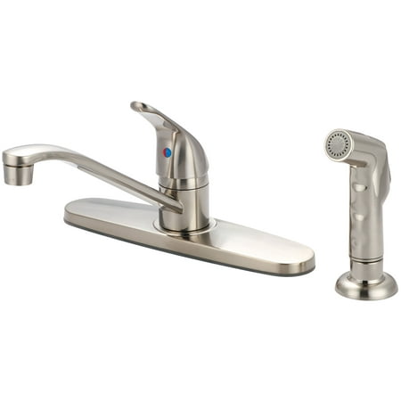 UPC 763439840707 product image for Olympia Faucets Single Handle Kitchen Faucet with Side Spray | upcitemdb.com