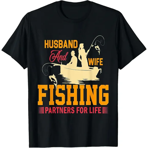 Husband and wife fishing partners for life T-Shirt