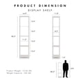thumbnail image 5 of Quincy 58.22 in. Tall Wood 4-Shelf Modular Shelving Unit, 5 of 14
