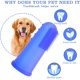 thumbnail image 4 of Perro cepillos de dientes, Cepillo de dientes de silicona para mascotas anti-placa de dedo cepillo de dientes para mascotas pequeñas gatos y perros Feliz Sencillez, 4 of 4