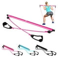thumbnail image 2 of Portable Premium Pilates Bar with Resistance Bands - Home Gym Pilates or Yoga Exercise Bar for Total Body Workout - Black, 2 of 7