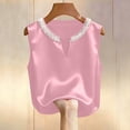 thumbnail image 6 of yillto Womens Satin Silky Tank V Neck Sleeveless Casual Dressy Blouse Ladies Work Office Layered Tops, 6 of 6