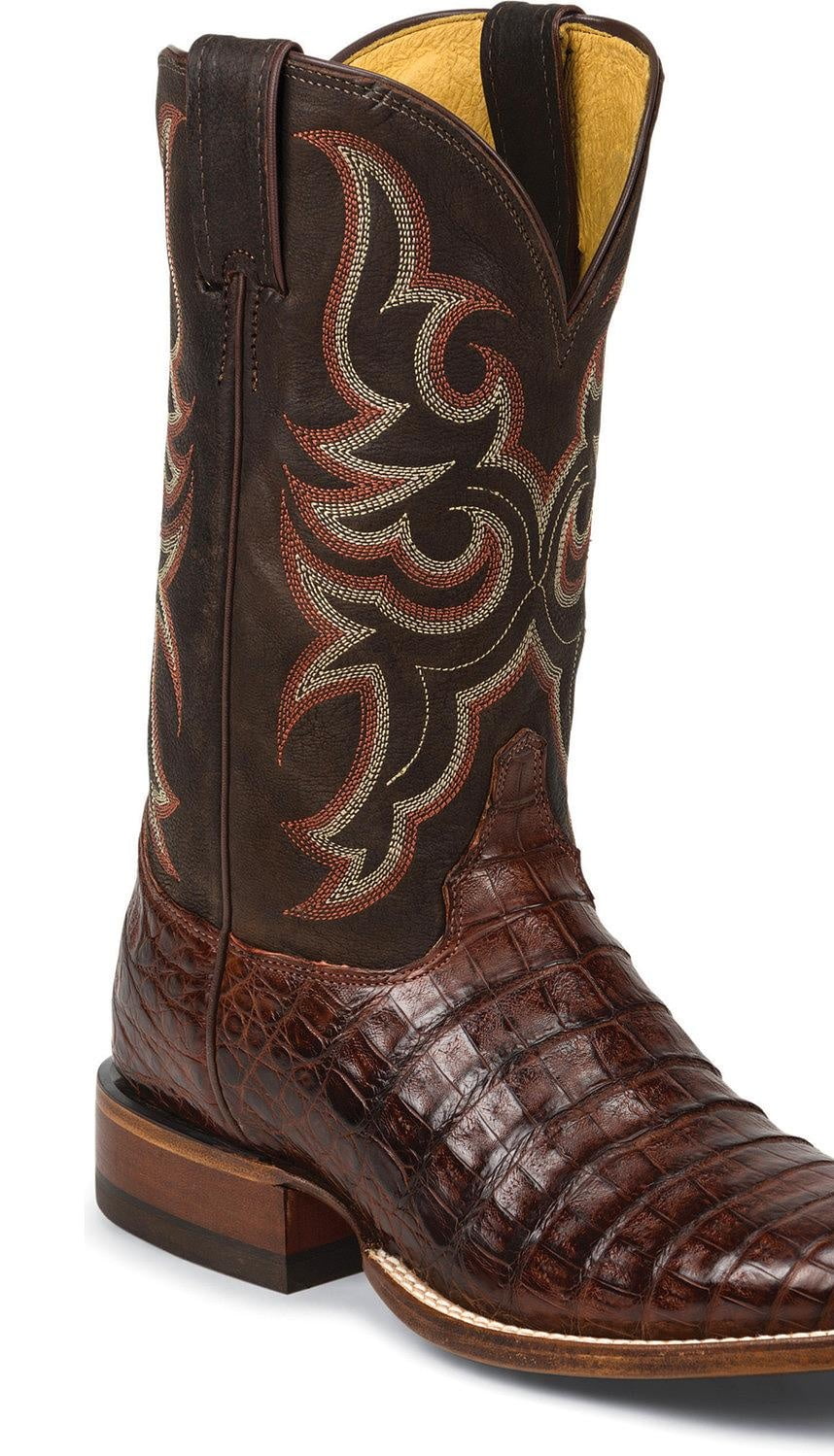 cognac caiman boots