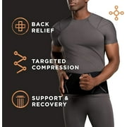 Tommie Copper Back Brace and Posture Corrector for Men l Sweat Wicking Breathable Back and Muscle Compression Support for Men L/XL