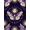Purple Cream Gold, Pattern 10, variant on ODIKA Gothic Mystical Tarot Whimsical Round Witchy Motif Moth Shaped Refined for Home Office, Gaming Room, Under Desk, Non-Slip Chair-Friendly