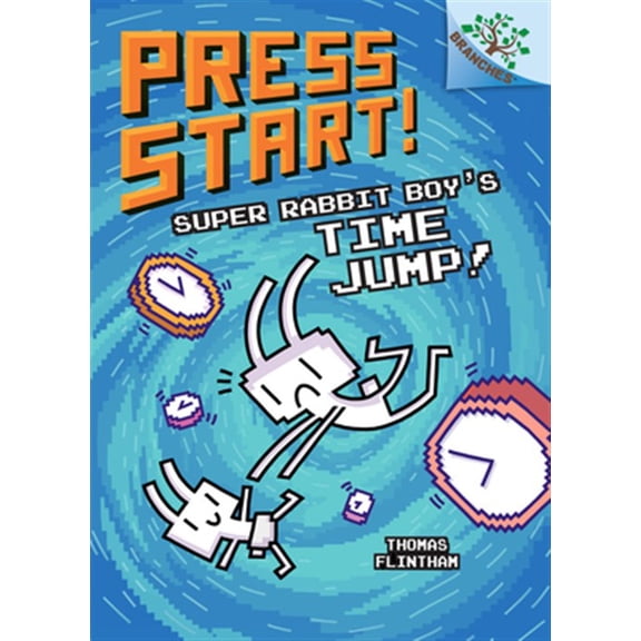 Pre-Owned Super Rabbit Boy's Time Jump!: A Branches Book (Press Start! #9): Volume 8 (Hardcover) 1338568973 9781338568974