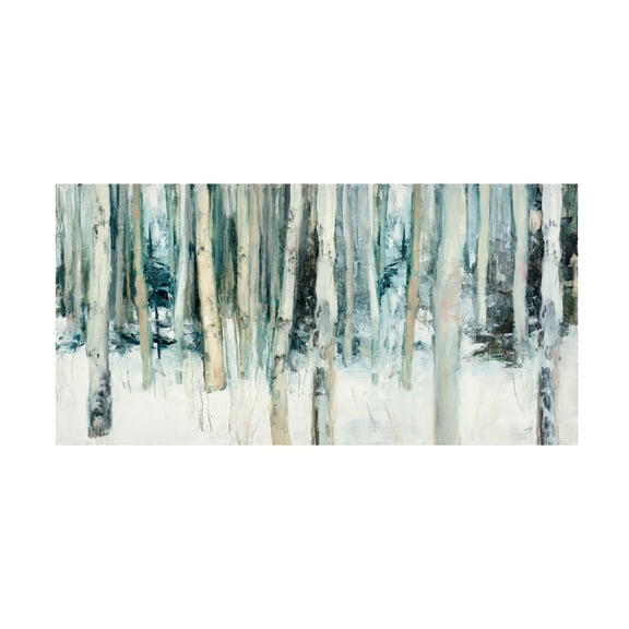 Trademark Fine Art Julia Purinton Winter Woods III Canvas Wall Art - 10x19