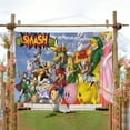 thumbnail image 2 of Tapestry for Super Smash Bros wall hanging Bedroom Dorm Wall Art Funny Backgrounds Banner Party Poster Decorations Kids Girls Teens Gifts Funny 40×60 inch, 2 of 7