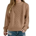 thumbnail image 4 of Fall Outfits for Women 2026 Long Sleeve Warm and cozy all through autumn and winter L Brown Fall Top, 4 of 5