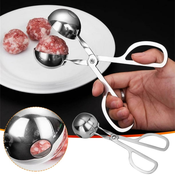 Molde para Hacer Albóndigas de Acero Inoxidable 304 | Pinza para Albóndigas de Grado Alimenticio | Molde Antiadherente para Cocinar y Hornear | Diseño Fácil de Limpiar