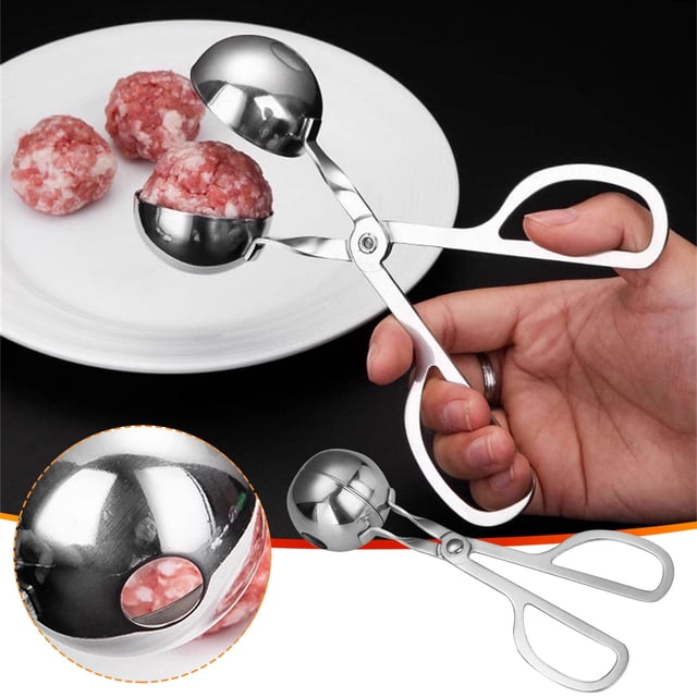 Molde para Hacer Albóndigas de Acero Inoxidable 304 | Pinza para Albóndigas de Grado Alimenticio | Molde Antiadherente para Cocinar y Hornear | Diseño Fácil de Limpiar