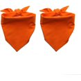 thumbnail image 1 of LAICAIW 2 Pack Hunter Orange Dog Bandanas Cotton for Small Dogs, 1 of 4