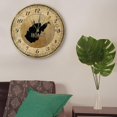 thumbnail image 4 of West Virginia State Wall Clock Rustic United States Fourth of July Home State Clock 12 Inch Wooden Wall Clocks Battery Operated Silent Retro Home Decor for Home Kitchen Office School Bathroom, 4 of 7
