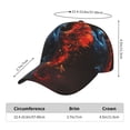 thumbnail image 5 of Kdxio Unisex Red And Blue Fire Bird Pattern Baseball Cap Unisex Washed Classic Adjustable Hat, 5 of 5