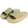 thumbnail image 1 of Zapatillas Rosyclo Cloud, suaves, acolchadas, ligeras, de color verde oliva, 1 of 5