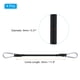 thumbnail image 2 of Cuerdas elásticas Uxcell de 11.8" con ganchos, 4 piezas, cuerda elástica pesada con ganchos de aleación de aluminio para camping y equipaje, color negro, 2 of 6